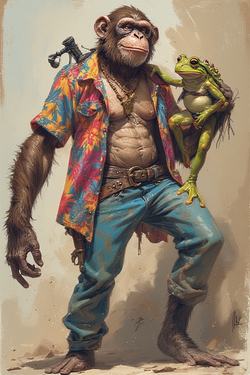 ChimpBonkFrog Art