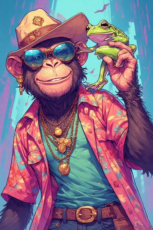 ChimpBonkFrog Art