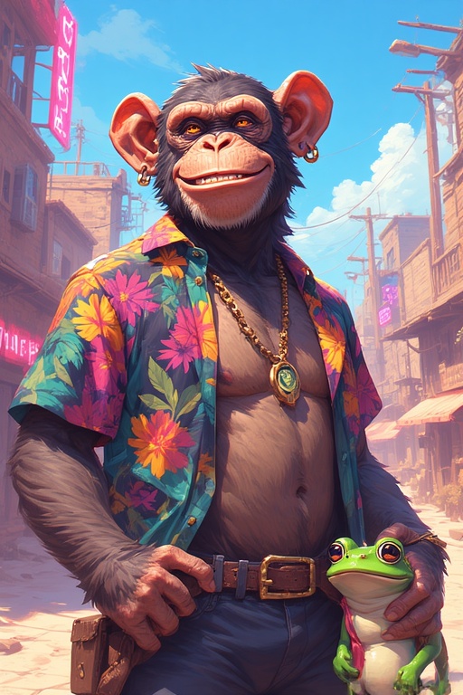 ChimpBonkFrog Art