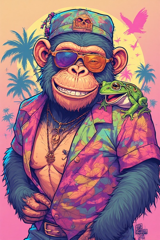 ChimpBonkFrog Art