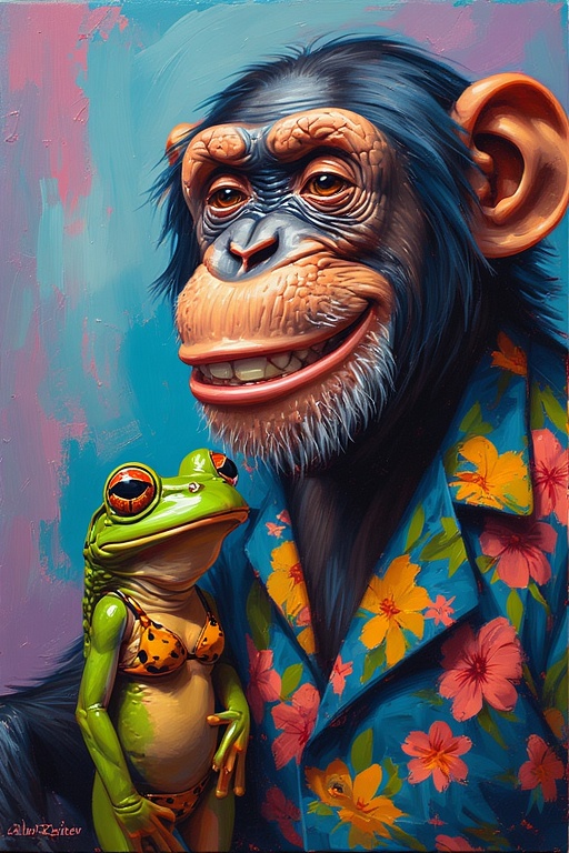 ChimpBonkFrog Art