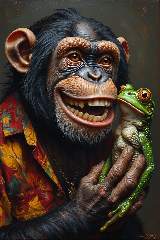 ChimpBonkFrog Art