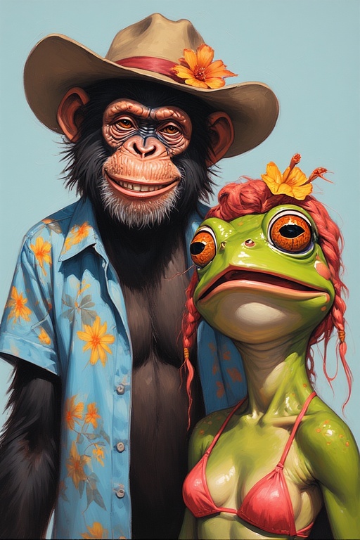 ChimpBonkFrog Art