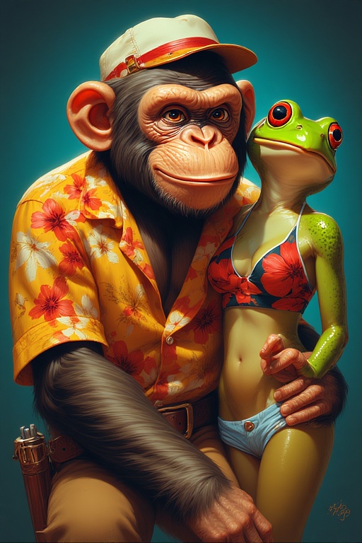 ChimpBonkFrog Art
