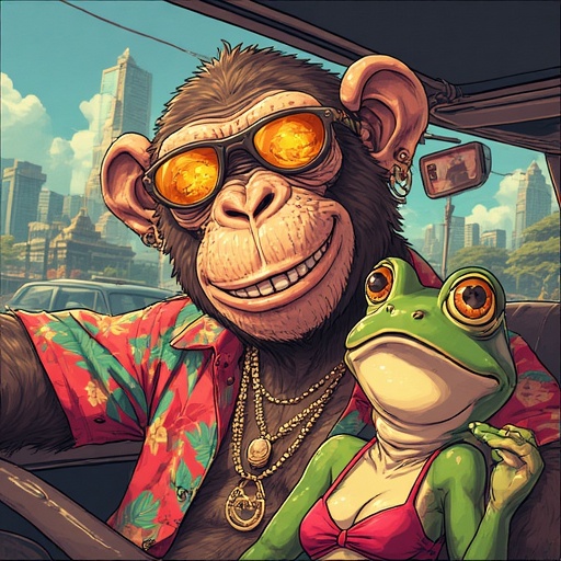ChimpBonkFrog Art