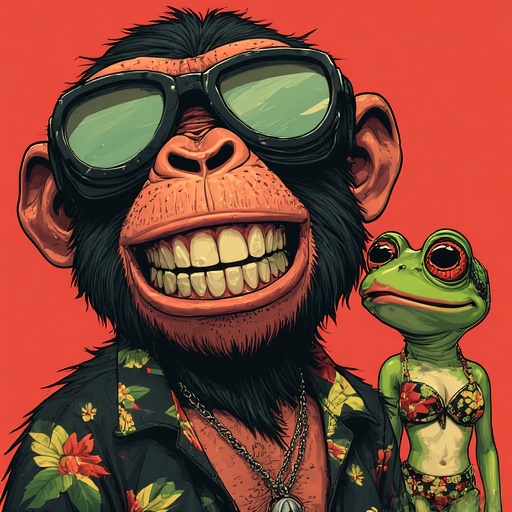 ChimpBonkFrog Art