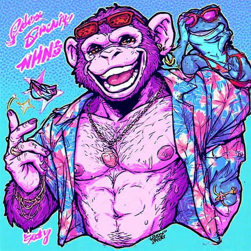 ChimpBonkFrog Art