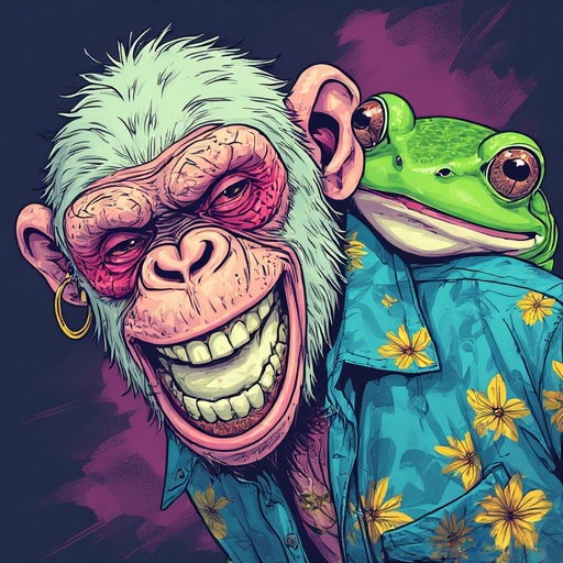 ChimpBonkFrog Art